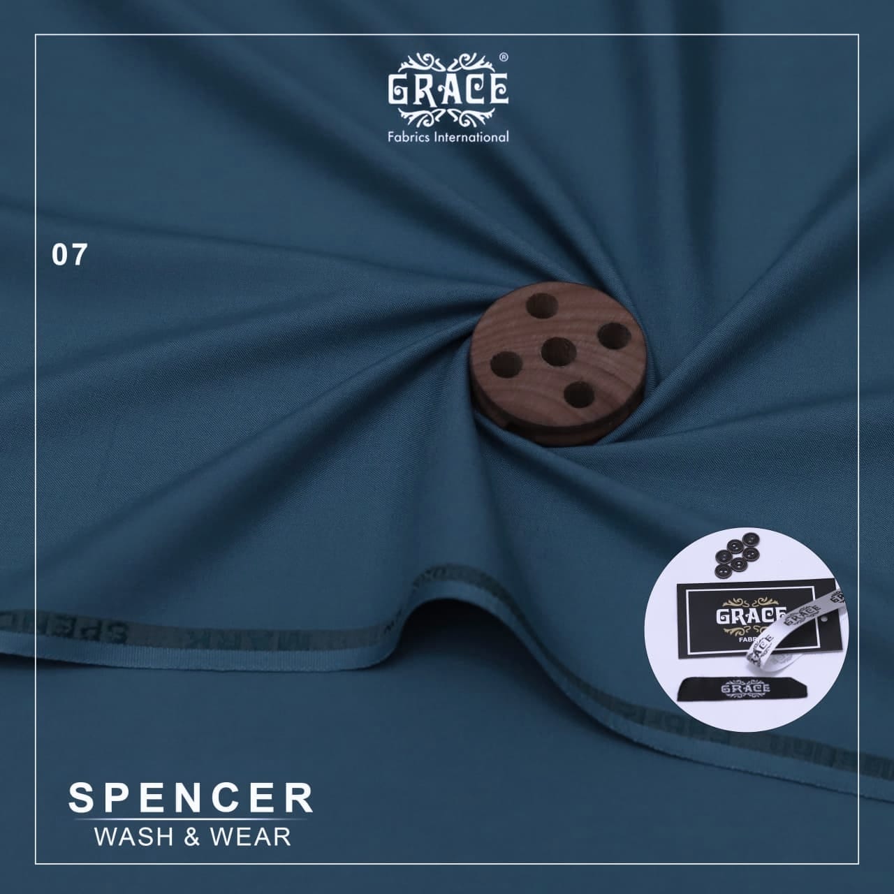 Mark Spencer by GRACE – Soft & Smooth Wash & Wear Unstitched Suit