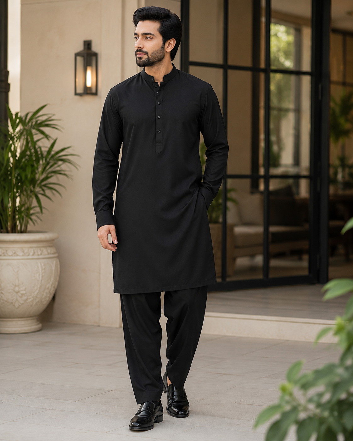 PASHA American Cotton Premium Unstitched Men's Suit