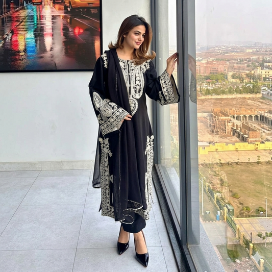 Full Embroidered Stitched Lawn Collection