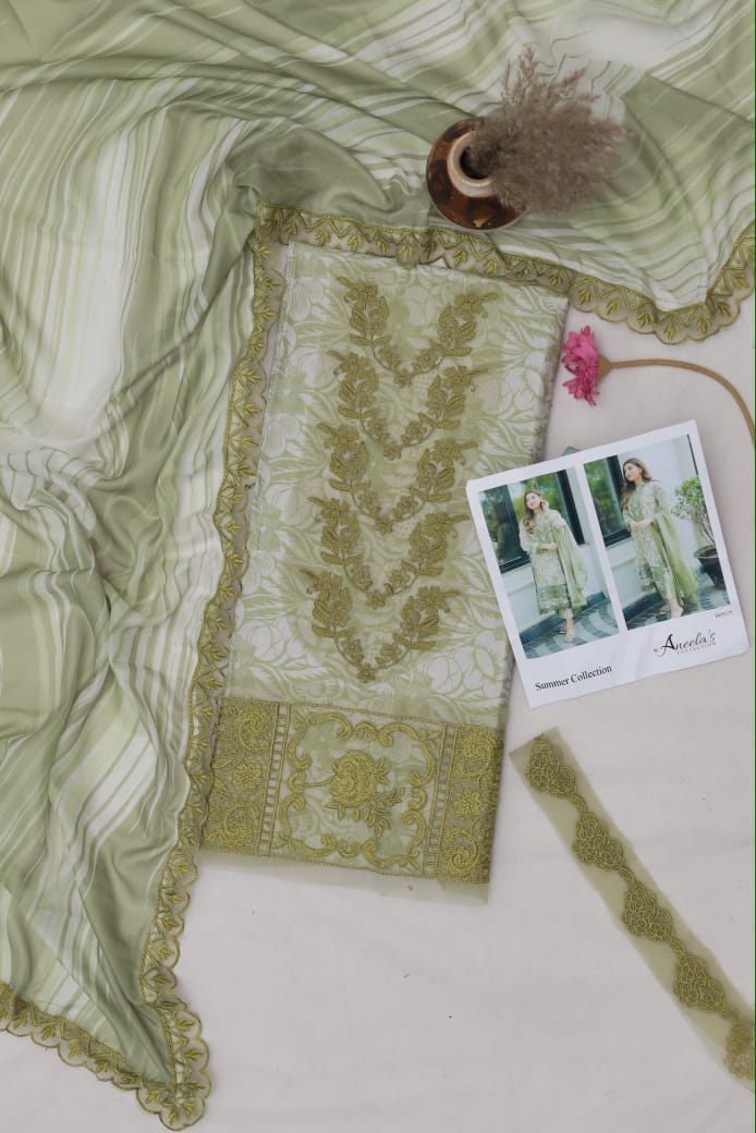 3 PIECE-EMBROIDERY LAWN SUIT