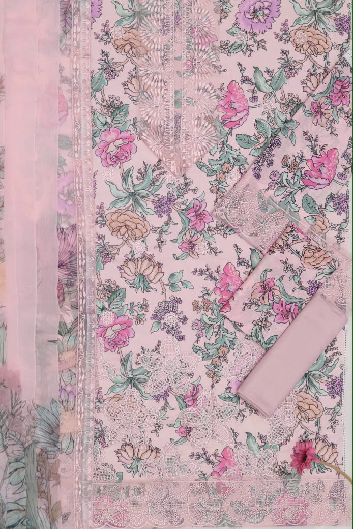 3 PIECE-LAWN FABRIC EMBROIDERY