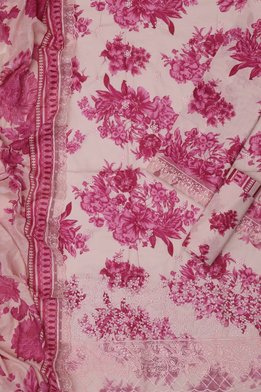 SUMMER COLLECTION LAWN Fabric 3Pc