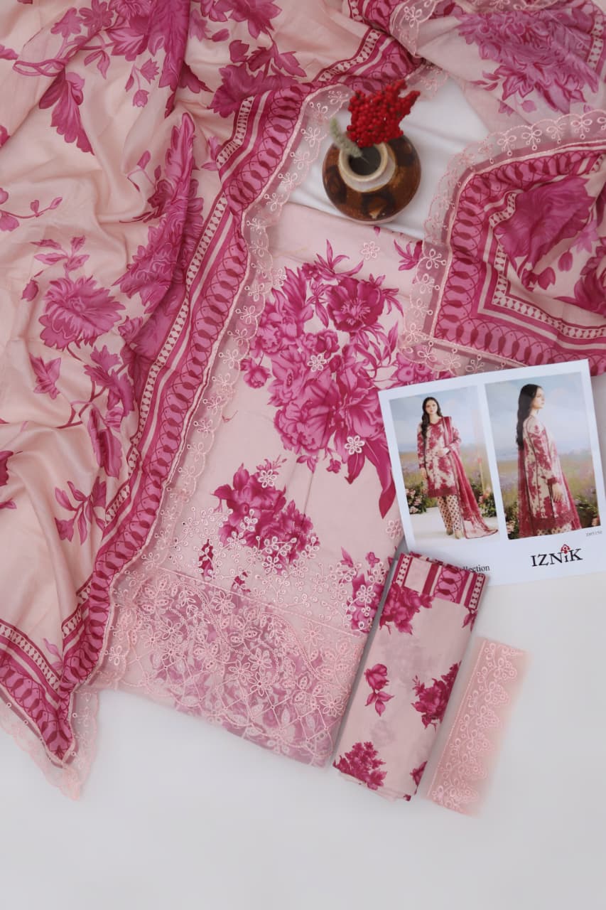 SUMMER COLLECTION LAWN Fabric 3Pc