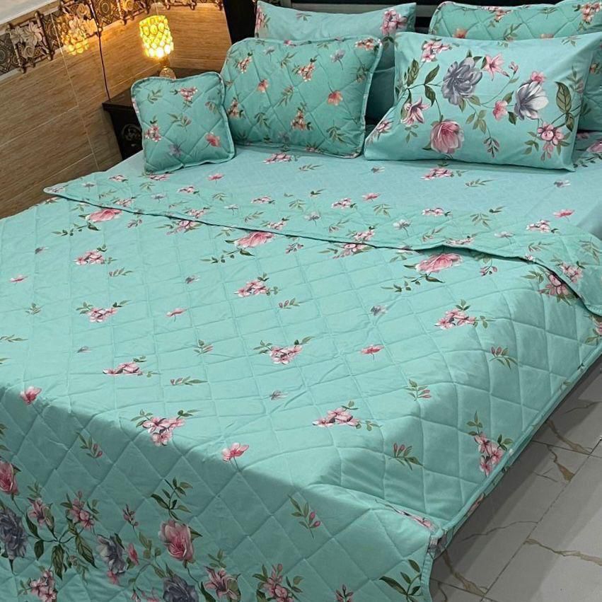 7Pc Printed Comforter Set