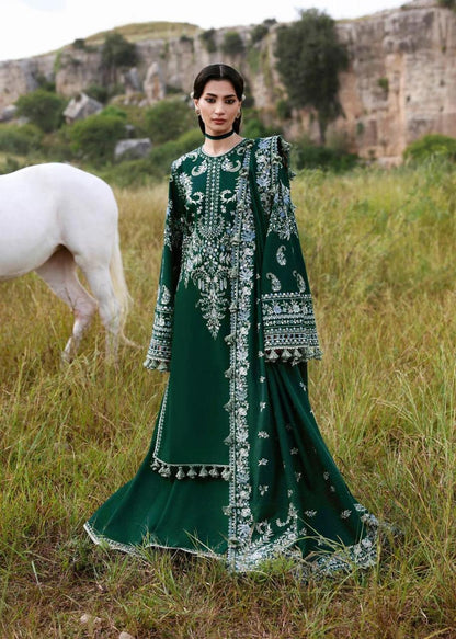 Premium Embroidered Lawn Suit – Unstitched 3 Piece