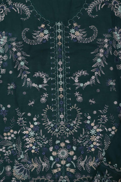 Premium Embroidered Lawn Suit – Unstitched 3 Piece