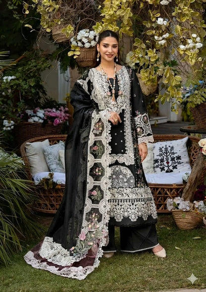 Premium Chicken Kari Embroidered Lawn Suit | 3 Piece Unstitched