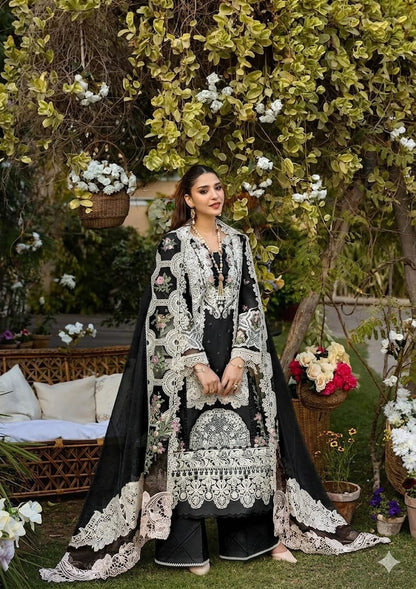 Premium Chicken Kari Embroidered Lawn Suit | 3 Piece Unstitched