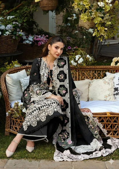 Premium Chicken Kari Embroidered Lawn Suit | 3 Piece Unstitched
