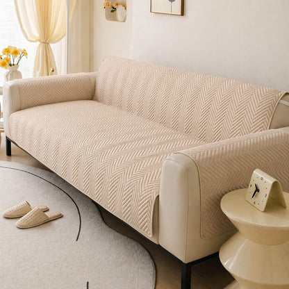 MAT Ultrasonic Soft Sofa Cover – Premium 3 Layer Microfiber Stretch Sofa Protector