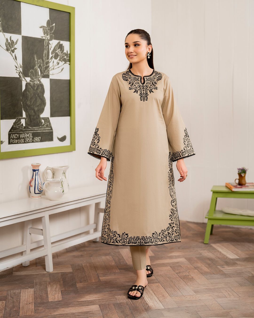 Premium Summer Collection – 3 Piece Stitched Embroidered Swiss Lawn Suit