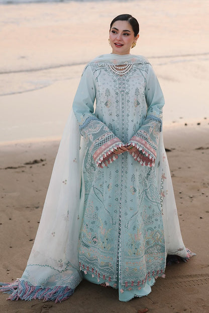 Premium Cotton Chikankari Embroidered 3 Piece Suit with Organza Dupatta