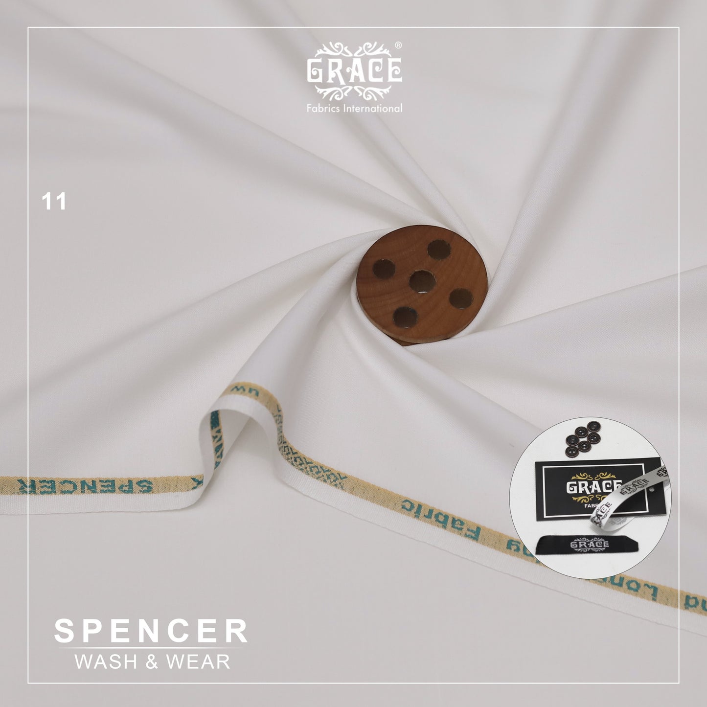 Mark Spencer by GRACE – Soft & Smooth Wash & Wear Unstitched Suit