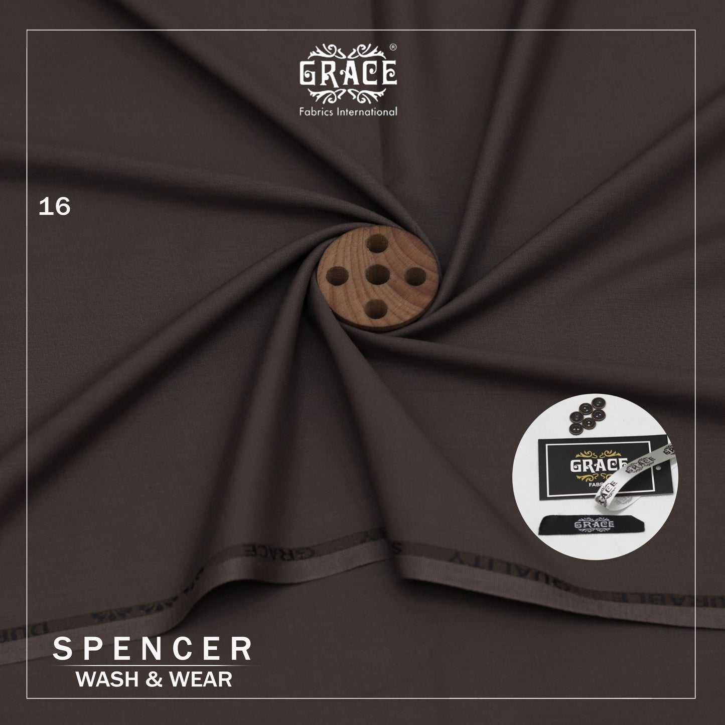 Mark Spencer by GRACE – Soft & Smooth Wash & Wear Unstitched Suit