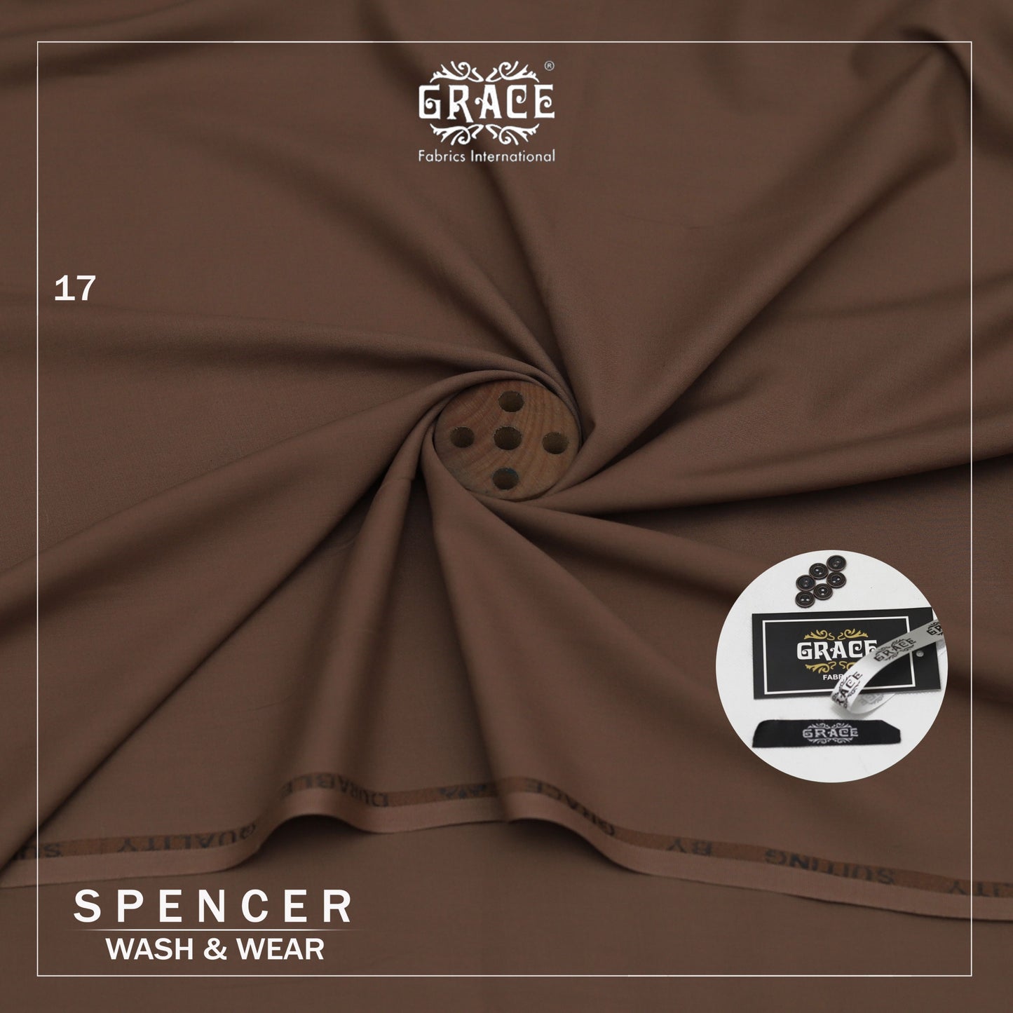Mark Spencer by GRACE – Soft & Smooth Wash & Wear Unstitched Suit