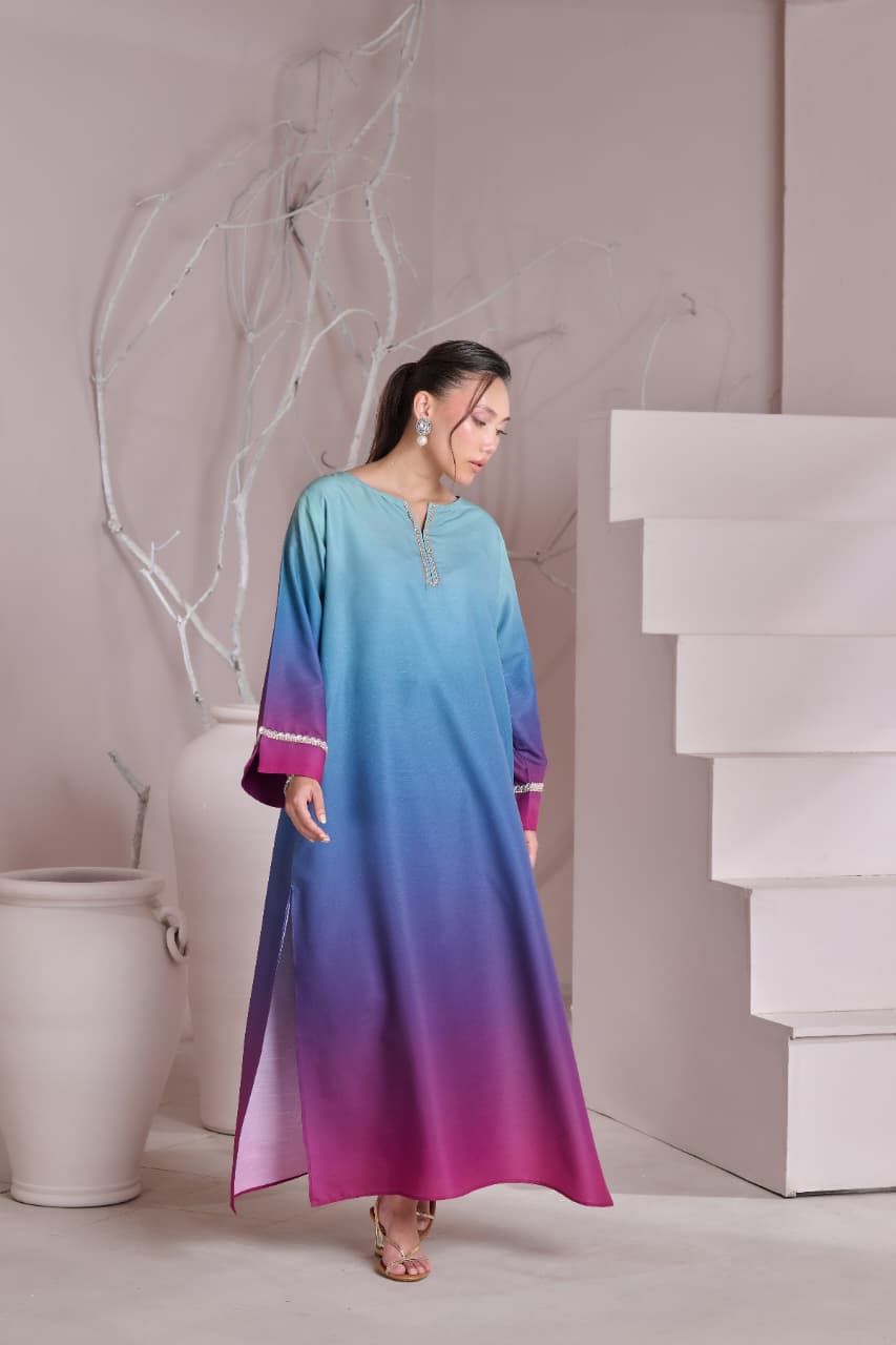 Premium Printed 3 Piece Stitched Suit – Crepe Silk