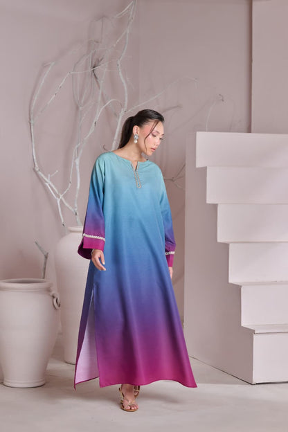 Premium Printed 3 Piece Stitched Suit – Crepe Silk