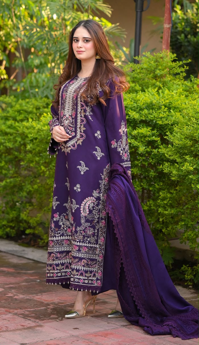 Premium Chikankari Embroidered 3 Piece Suit