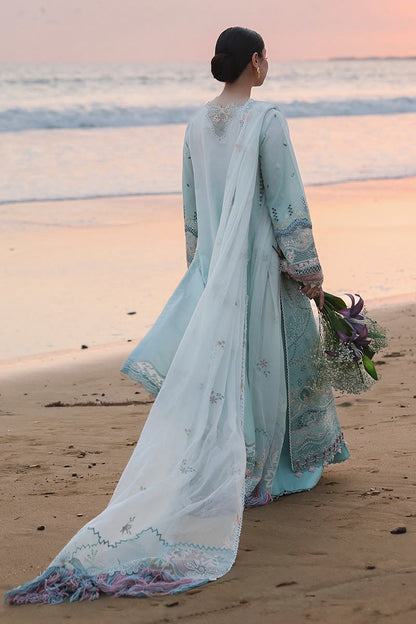 Premium Cotton Chikankari Embroidered 3 Piece Suit with Organza Dupatta