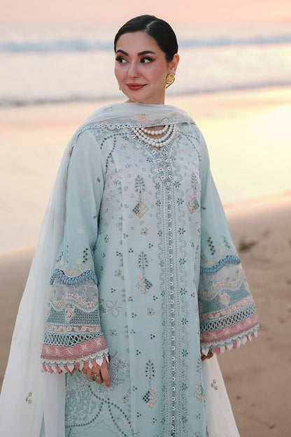 Premium Cotton Chikankari Embroidered 3 Piece Suit with Organza Dupatta